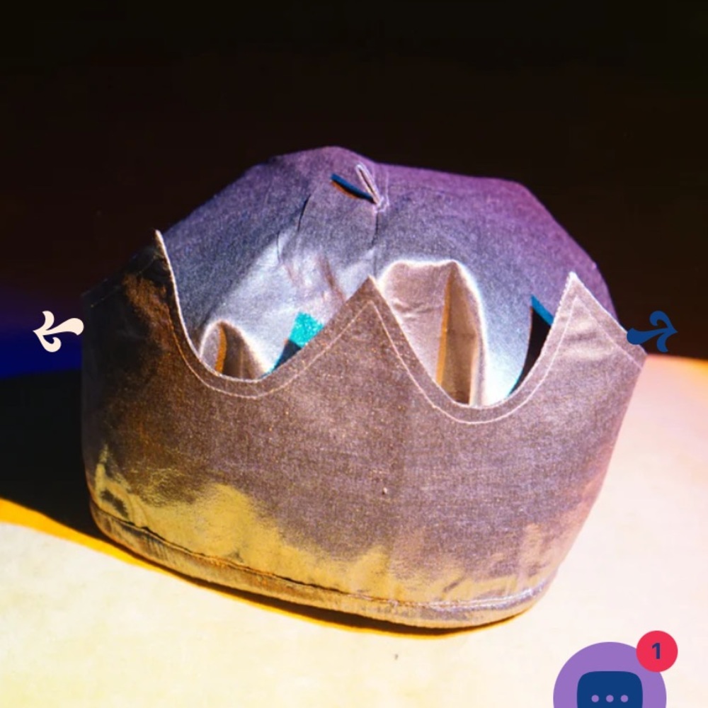 Samantha Pleet Gilded gold crown beret Hat